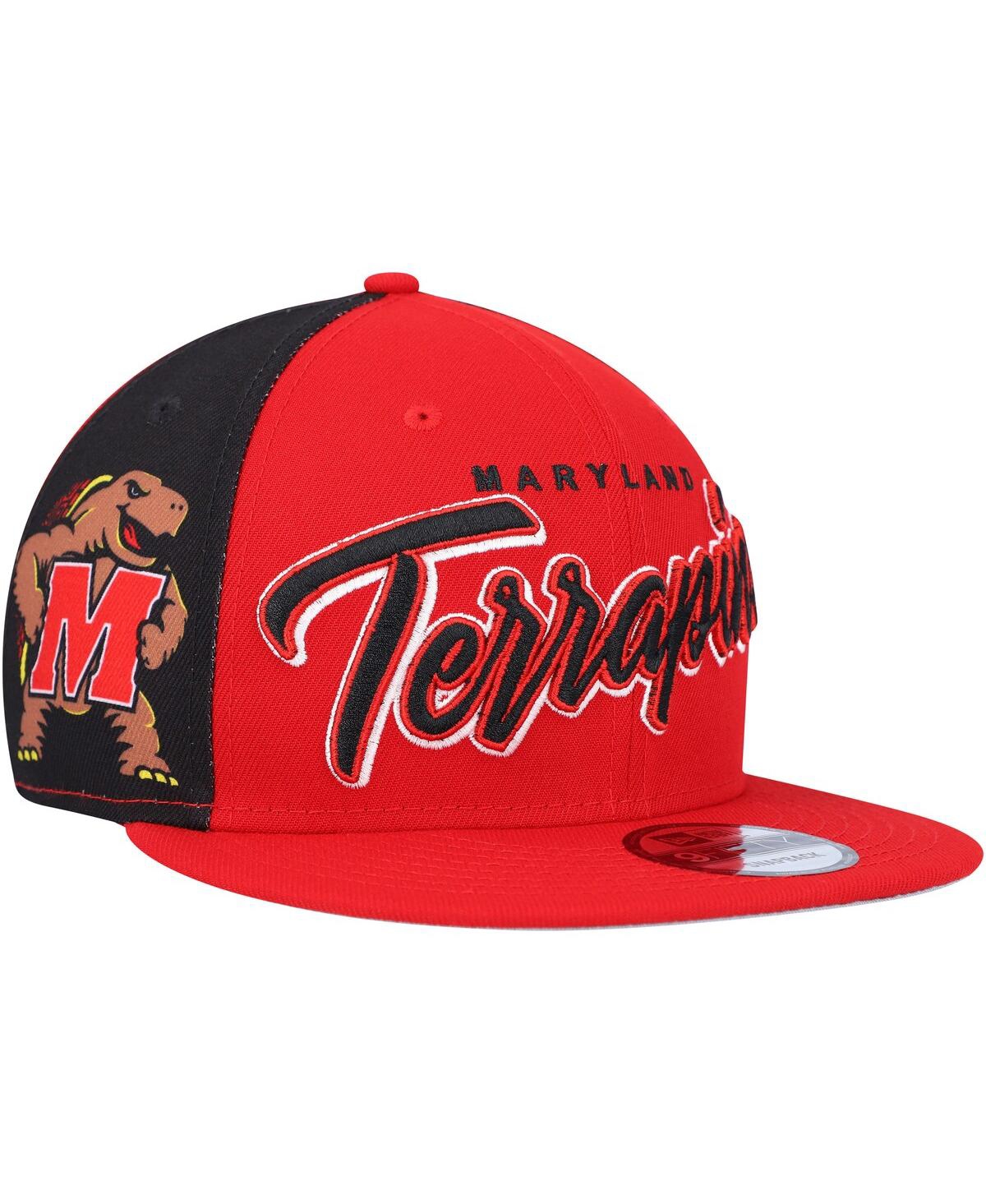 Shop New Era Men's  Red Maryland Terrapins Outright 9fifty Snapback Hat