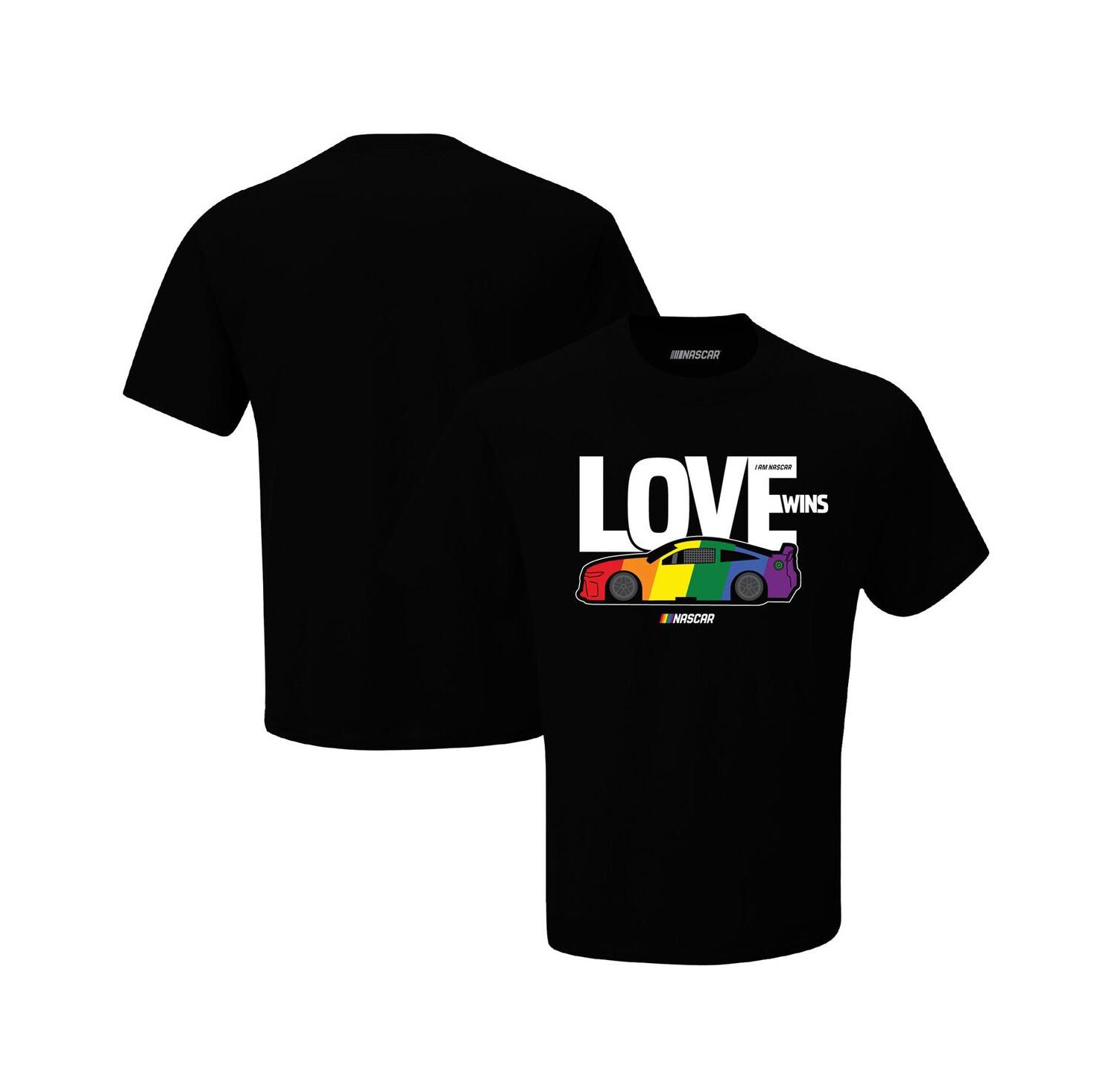 Men's Black NASCAR Love Wins T-shirt
