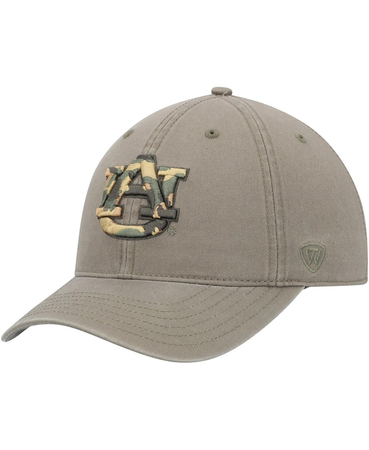 Shop Top Of The World Men's  Olive Auburn Tigers Oht Military-inspired Appreciation Unit Adjustable Hat