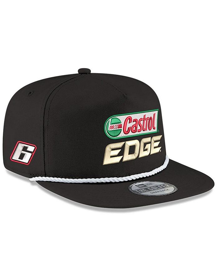 New Era Men's Black Brad Keselowski Castrol Edge Golfer Snapback Hat