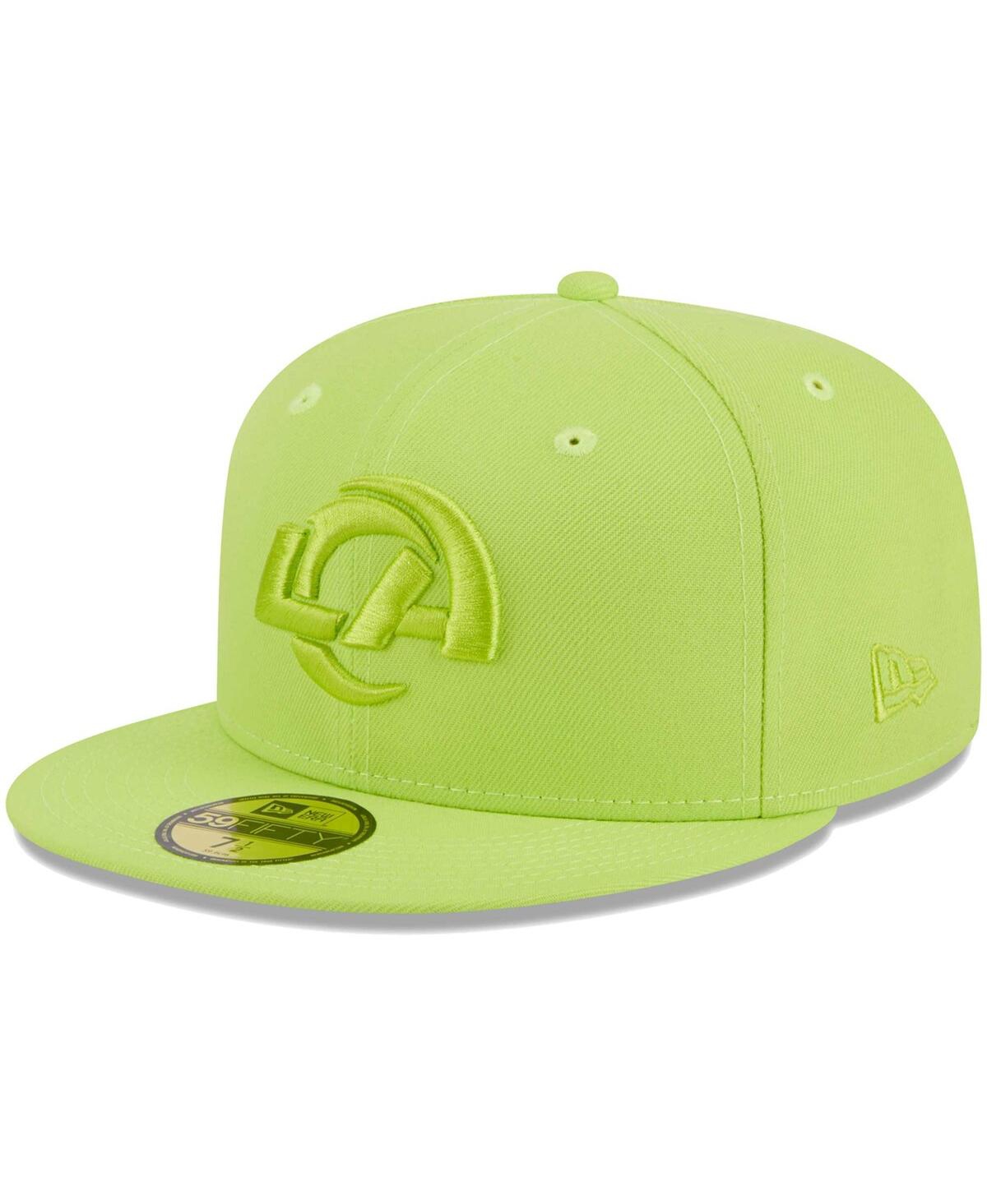 Men's New EraLos Angeles Rams Color Pack Brights 59FIFTY Fitted Hat - Neon Green