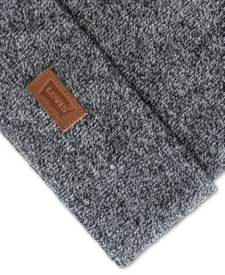 Levi’s All Season Comfy Leather Logo Patch Hero Beanie