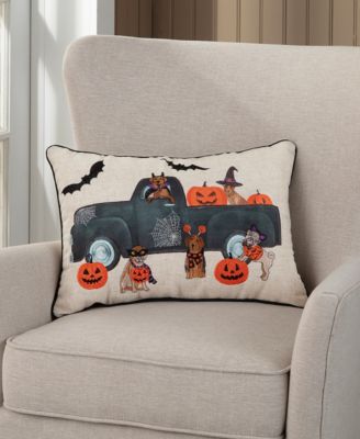 Arlee Home Fashions - Halloween Truck Decorative Pillow, 14"x20"