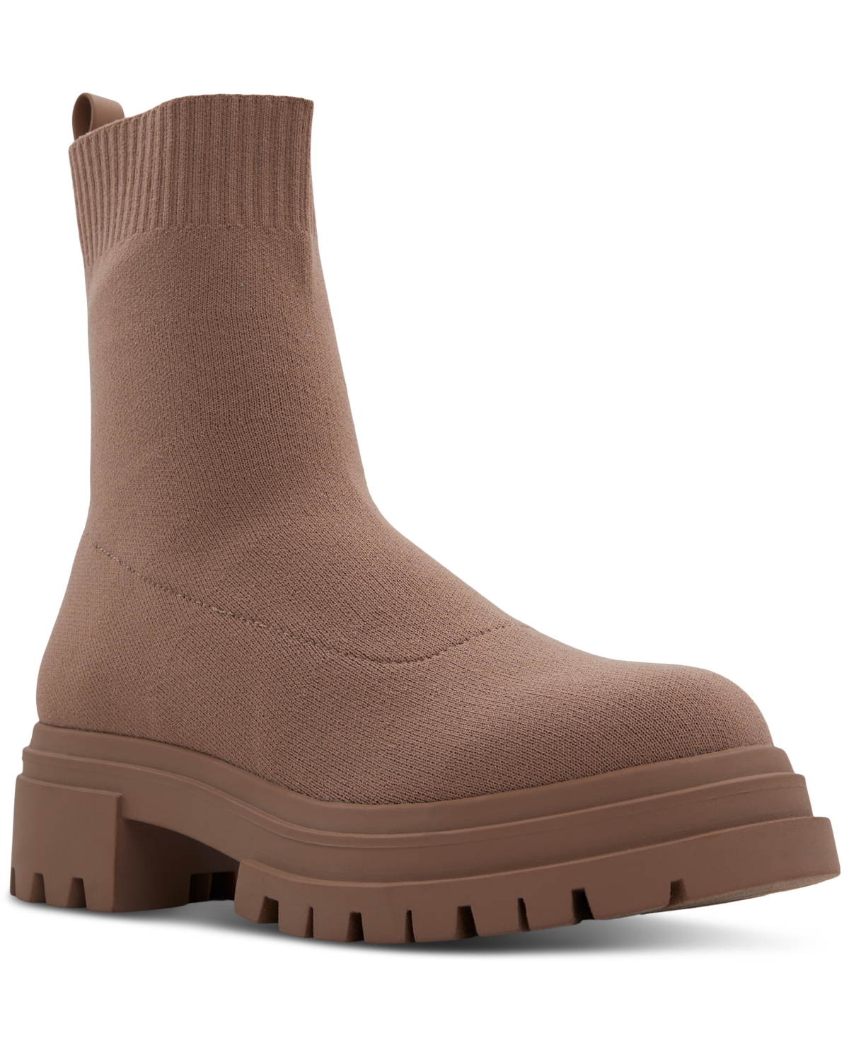 Women's North Knit Pull-On Lug Sole Boots - Light Brown