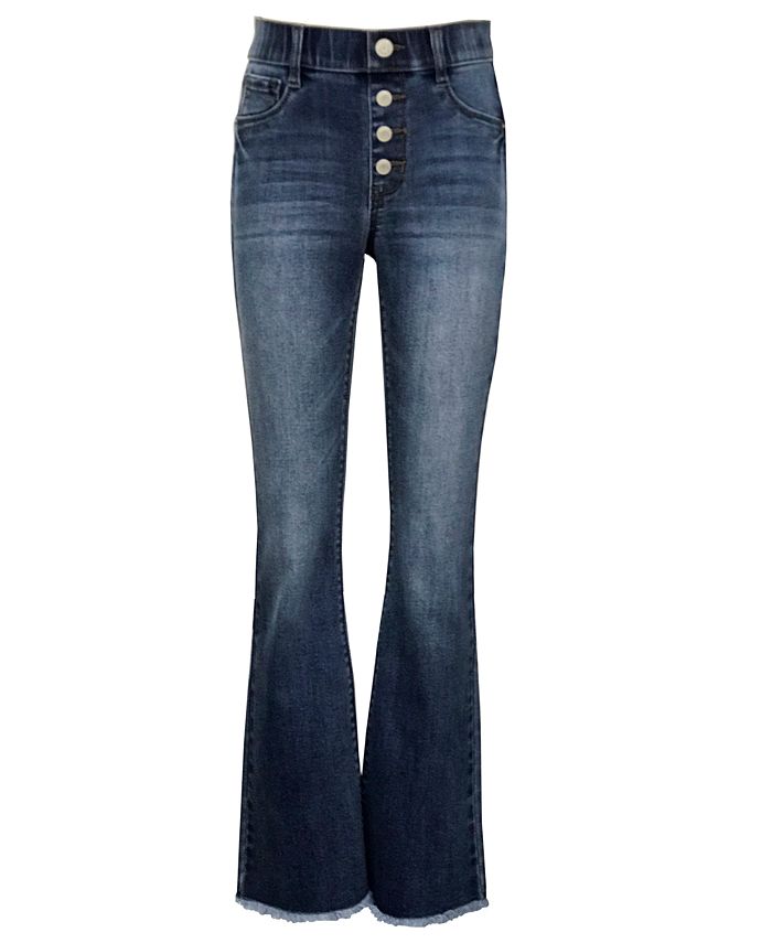 Imperial Star Big Girls Expose Button Fly Pull On Flare Jeans - Macy's