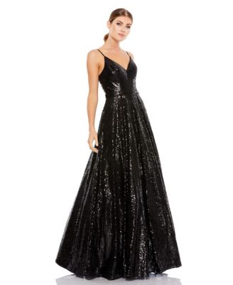 Mac Duggal - Floor-Length Sequin Gown
