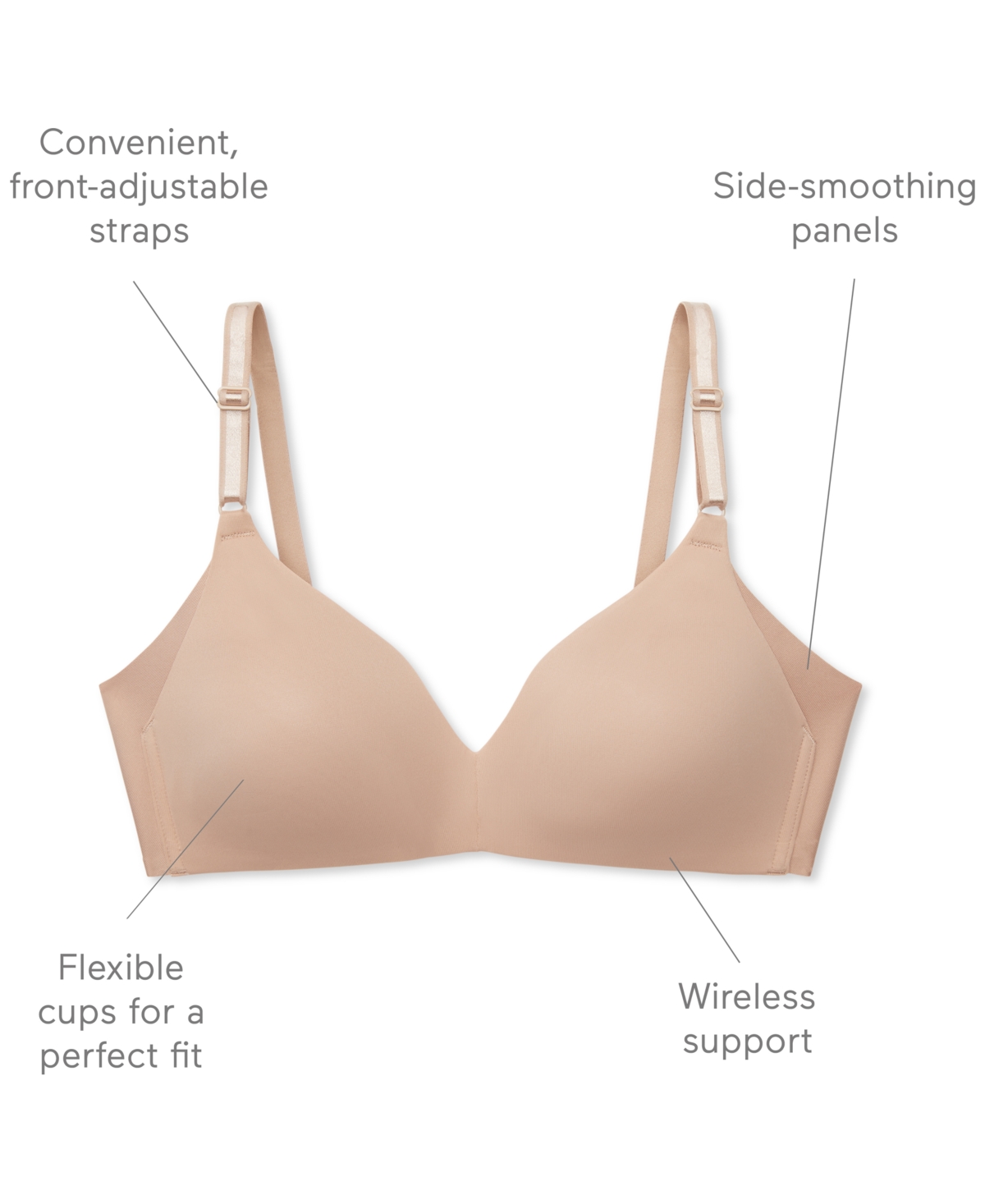 Warners Super Naturally You Underwire Lined Convertible Bra- RA2141A