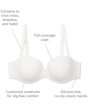 Warner's Warners® This Is Not A Bra™ Cushioned Underwire Lightly Lined Convertible  Strapless Bra RG7791A - Macy's