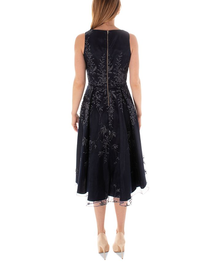 TARA AND I - Satin pleated midi - rouge main image 1