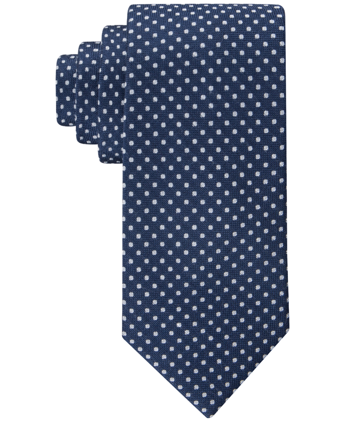 Tommy Hilfiger Men's Textured Dot Tie In Navy