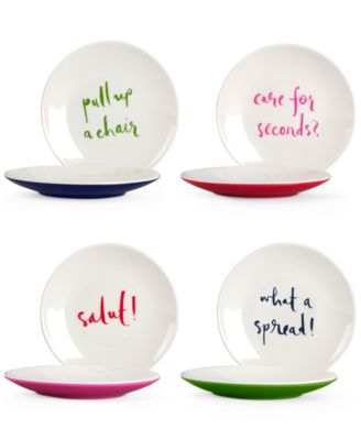 kate spade new york - Sayings Tidbit Melamine Plate Set