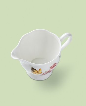 LENOX Piatto Piano Quadrato Butterfly Meadow 7.16'' – Porcellana Pregiata, Lavabile In Lavastoviglie E Microonde - 6