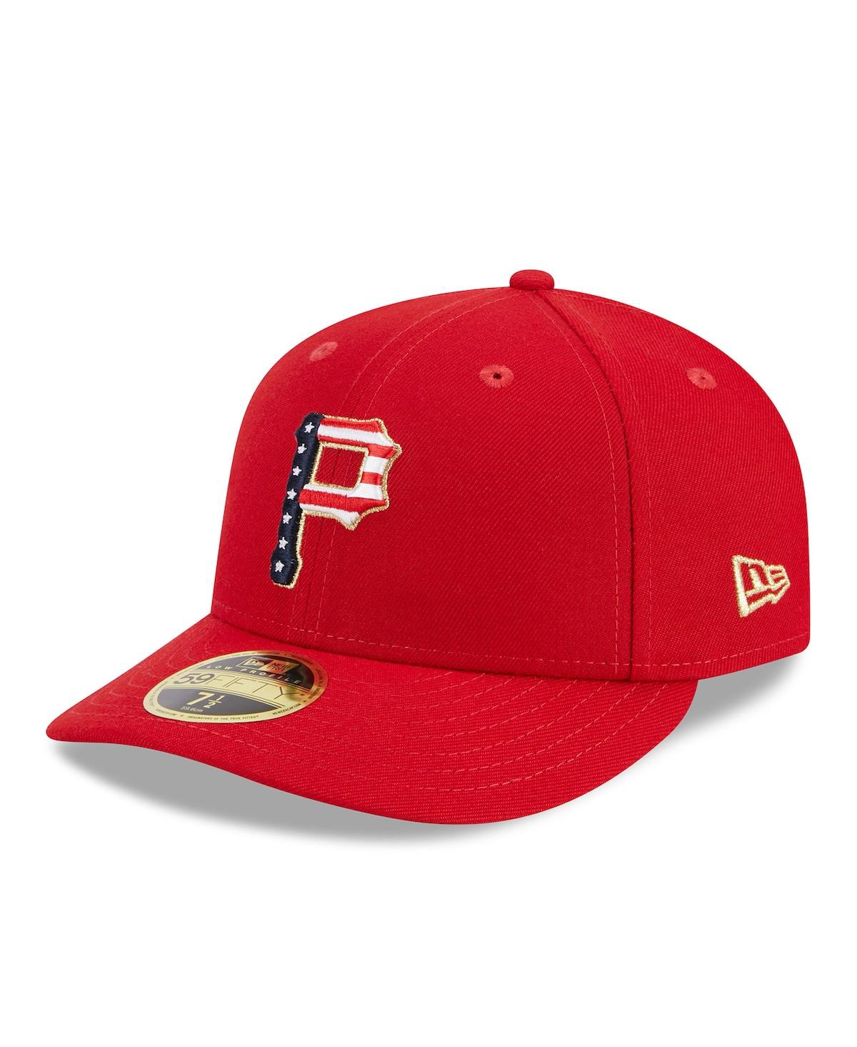 New Era Men's  Red Pittsburgh Pirates 2023 Fourth Of July Low Profile 59fifty Fitted Hat In Red