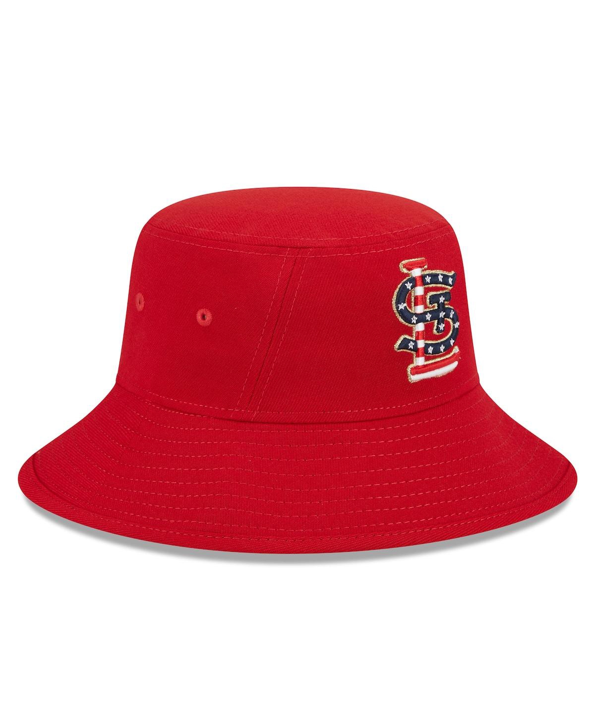 Shop New Era Men's  Red St. Louis Cardinals 2023 Fourth Of July Bucket Hat