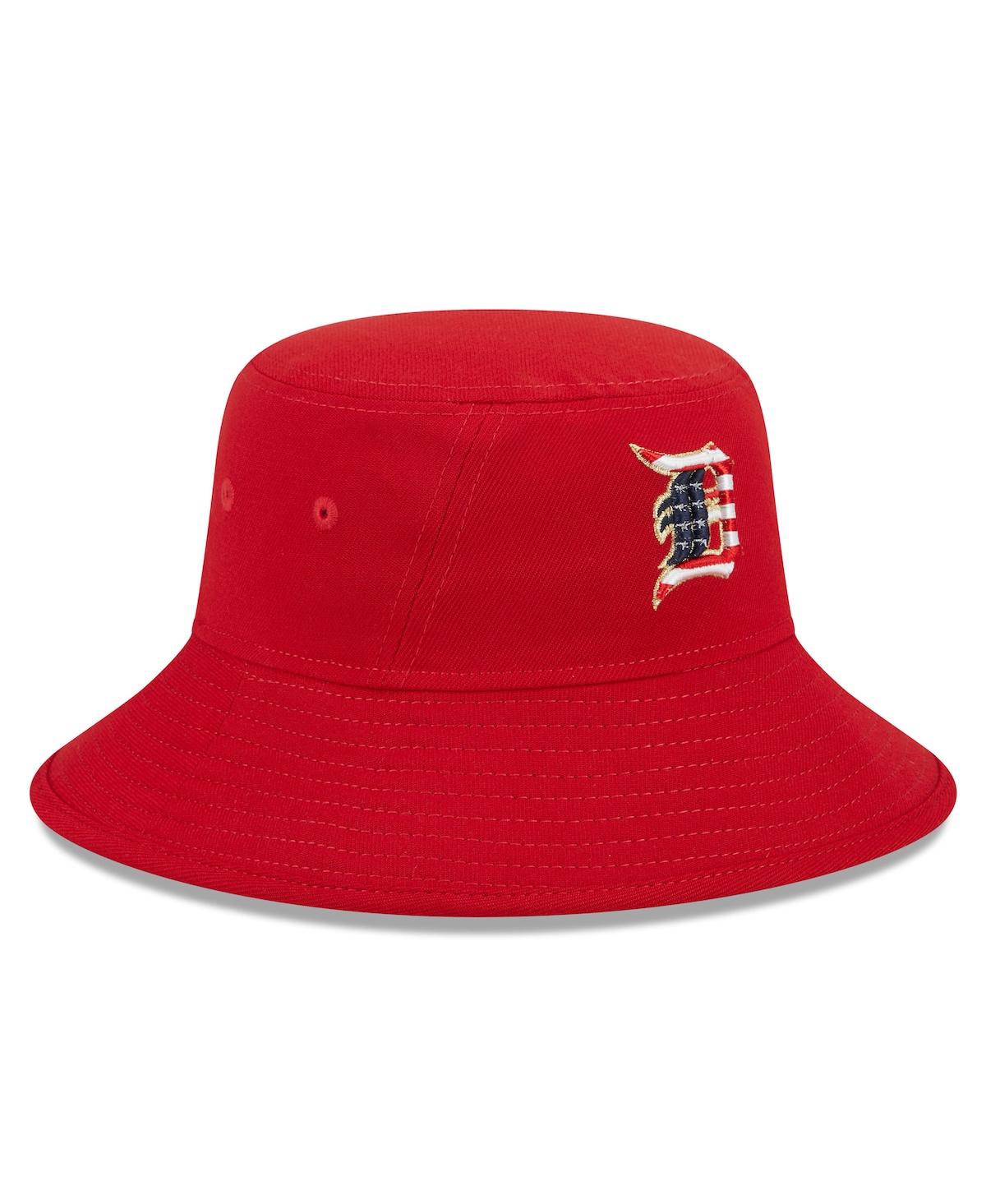 Shop New Era Men's  Red Detroit Tigers 2023 Fourth Of July Bucket Hat