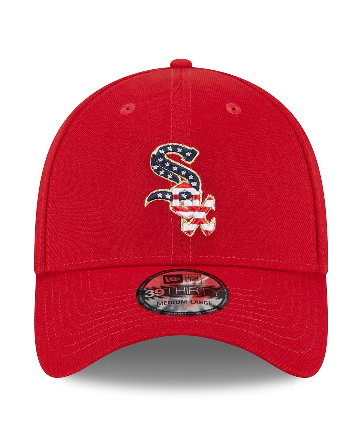Men's New EraChicago White Sox 2023 Fourth of July 39THIRTY Flex Fit Hat - Red