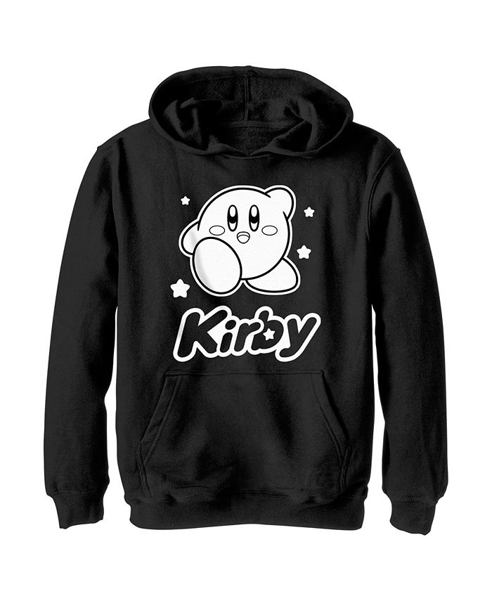 Nintendo Boy s Kirby Black and White Portrait Child Pull Over