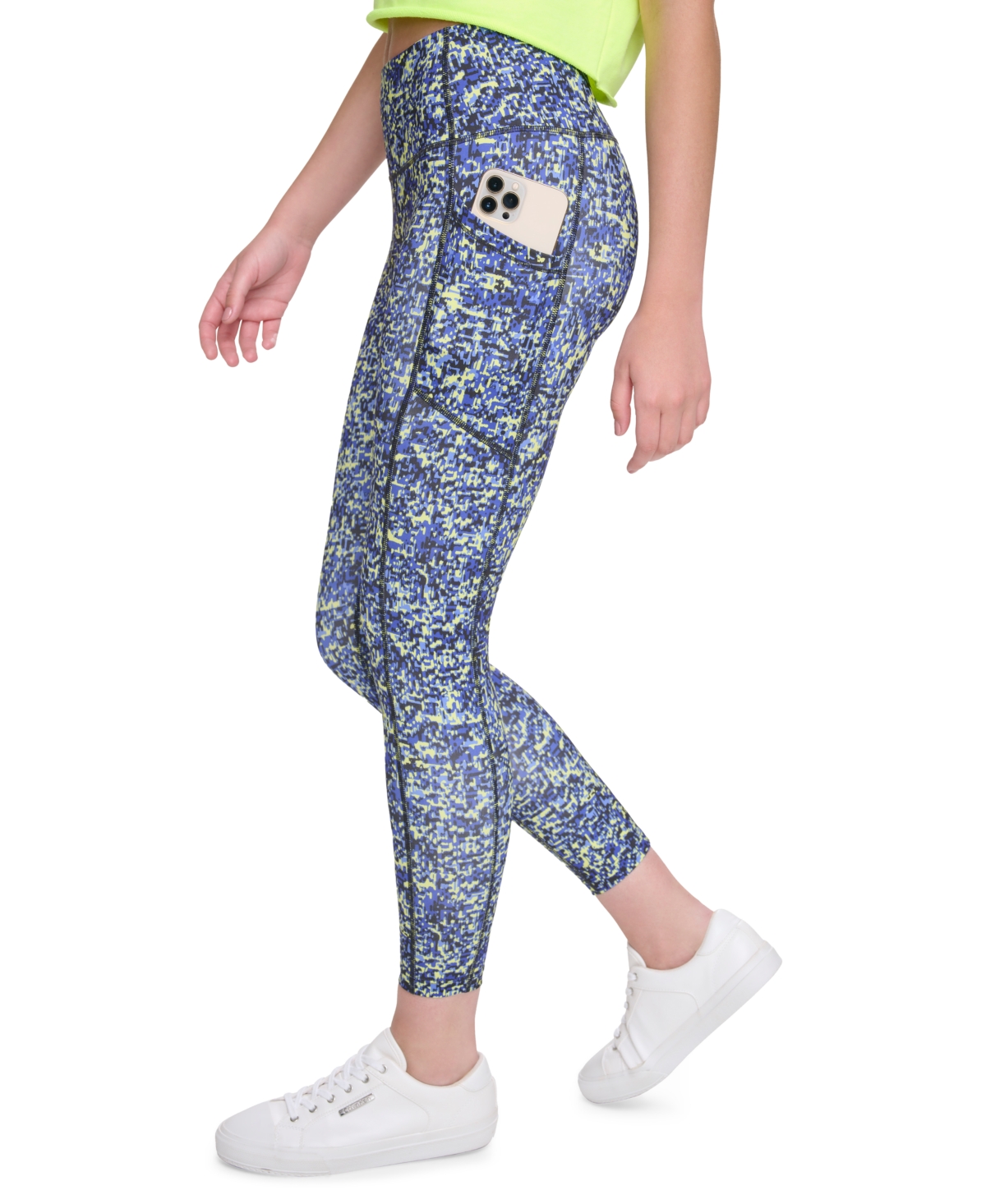 Calvin Klein Performance Women's Printed High-rise Leggings In Vintage Static Luna