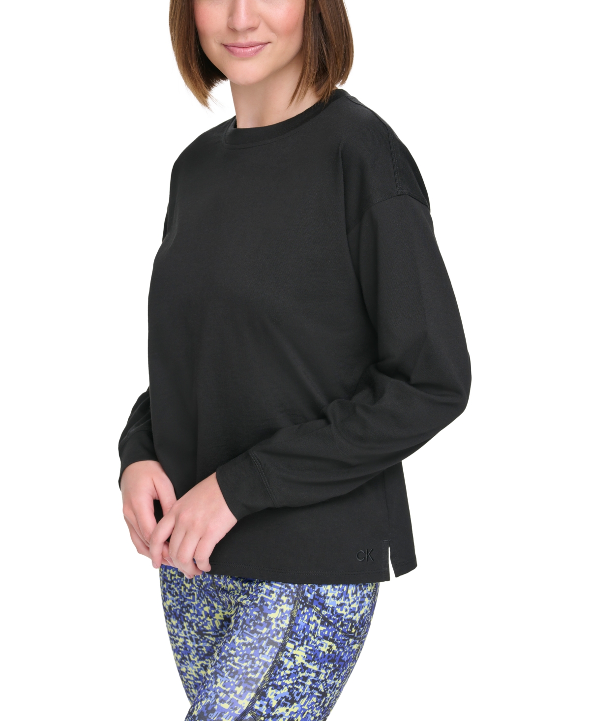 Calvin Klein Performance Women's Long-Sleeve Crewneck T-Shirt