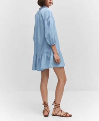 Women's Oversize Puffed Sleeve Dress