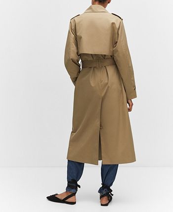 MANGO Women's Double-Button Trench Coat - Macy's