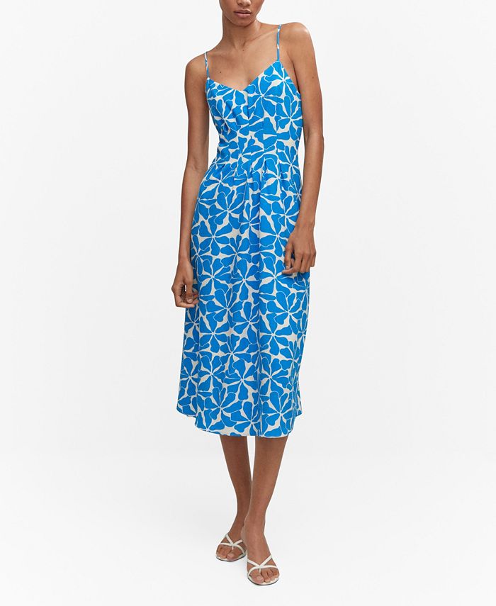 MANGO Women's Spaghetti Strap Dress - Macy's