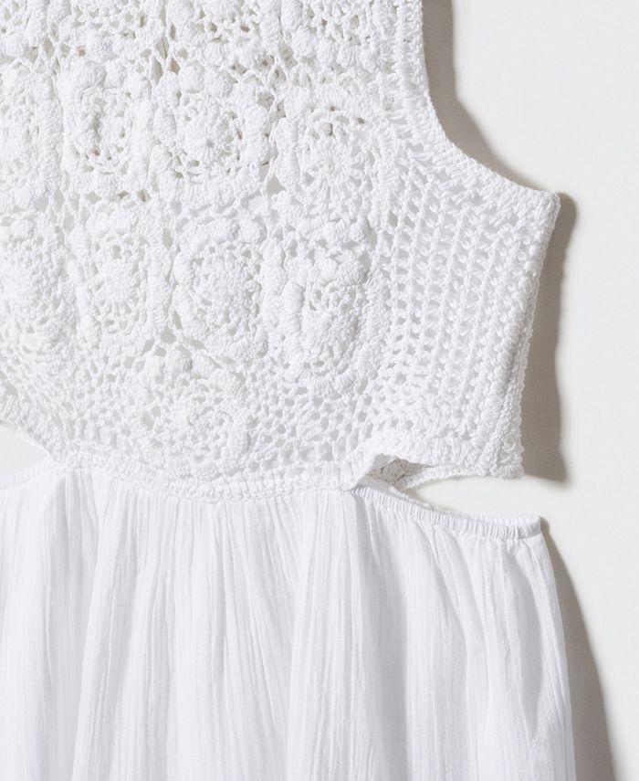 MANGO Women's Openings Detail Crochet Dress Macy's