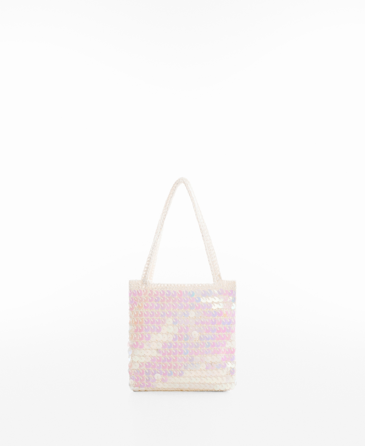 Off white store holographic bag