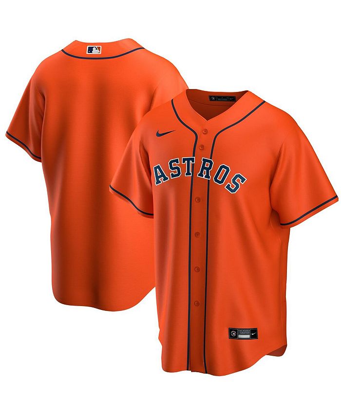 Big Boys and Girls Houston Astros Official Blank Jersey