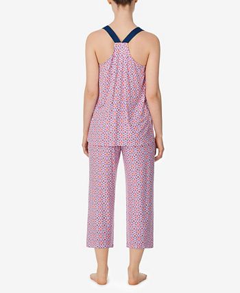 Ellen Tracy Women's Sleeveless 2 Piece Pajama Set with Capri Pants - Macy's