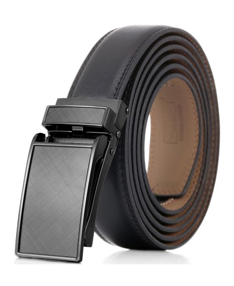 Мужской ремень Mio Marino Tartan Ratchet Belt, цвет: Глубокий угольный