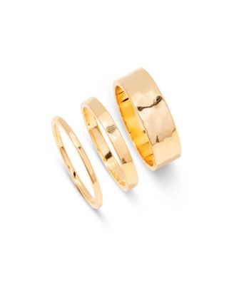 "14k Gold" Maren Ring Set, 3 Piece