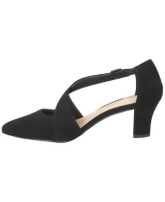 Women's Elegance Cross Strap Front Pumps