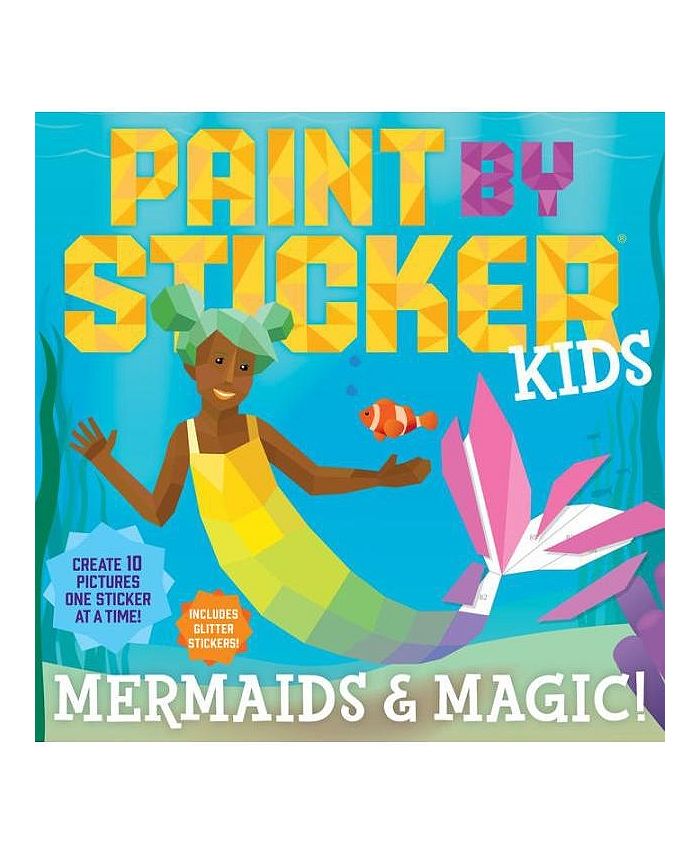 Barnes & Noble Paint by Sticker Kids Mermaids Magic Create 10