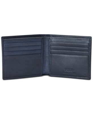 Polo Ralph Lauren Men's Polo Bear Leather Billfold Wallet