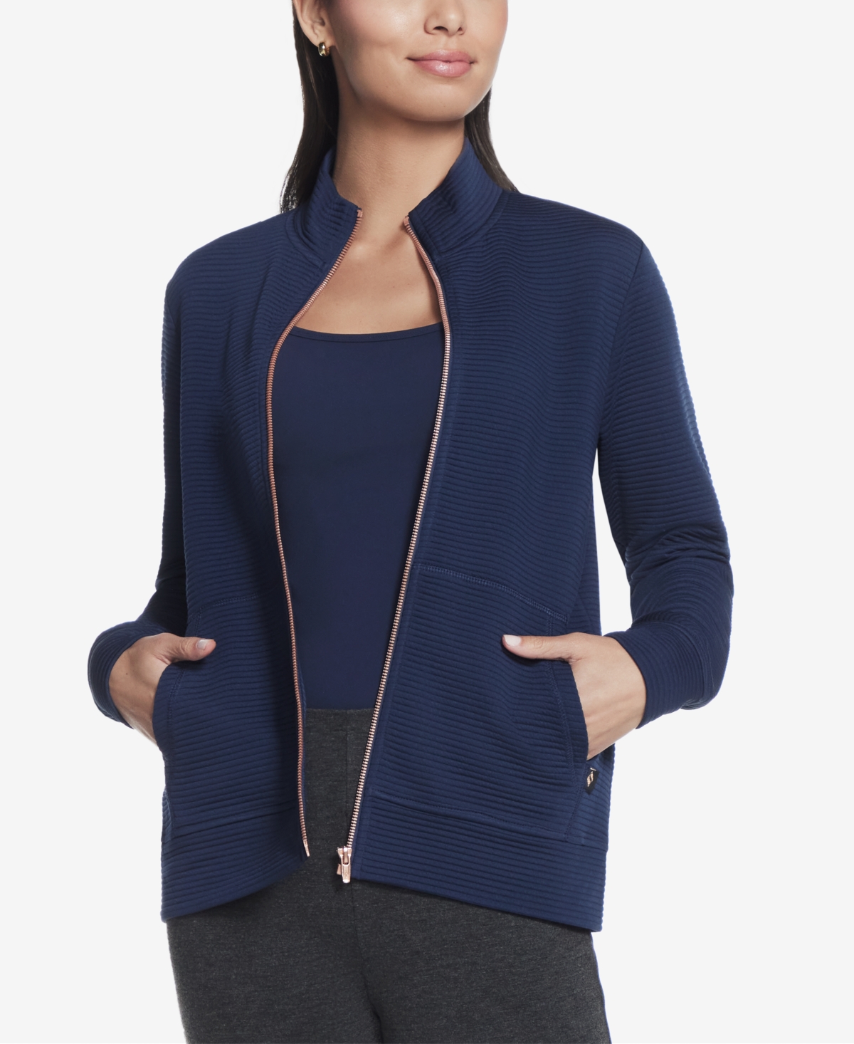 Women's GoWalk Ribbed Hoodless Jacket - Agave Green