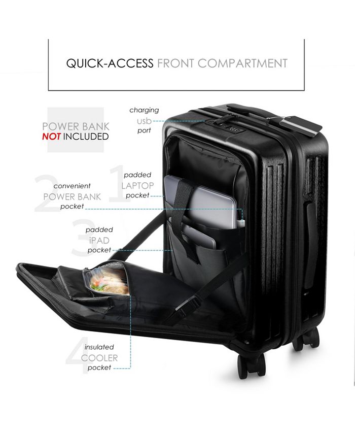 TravelArim 20" Hard Shell Lightweight Carry On Luggage Airline Approved