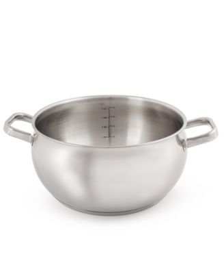 Belly Shape 18/10 Stainless Steel 9.5" Stock Pot with SS Lid, 5.5qt.