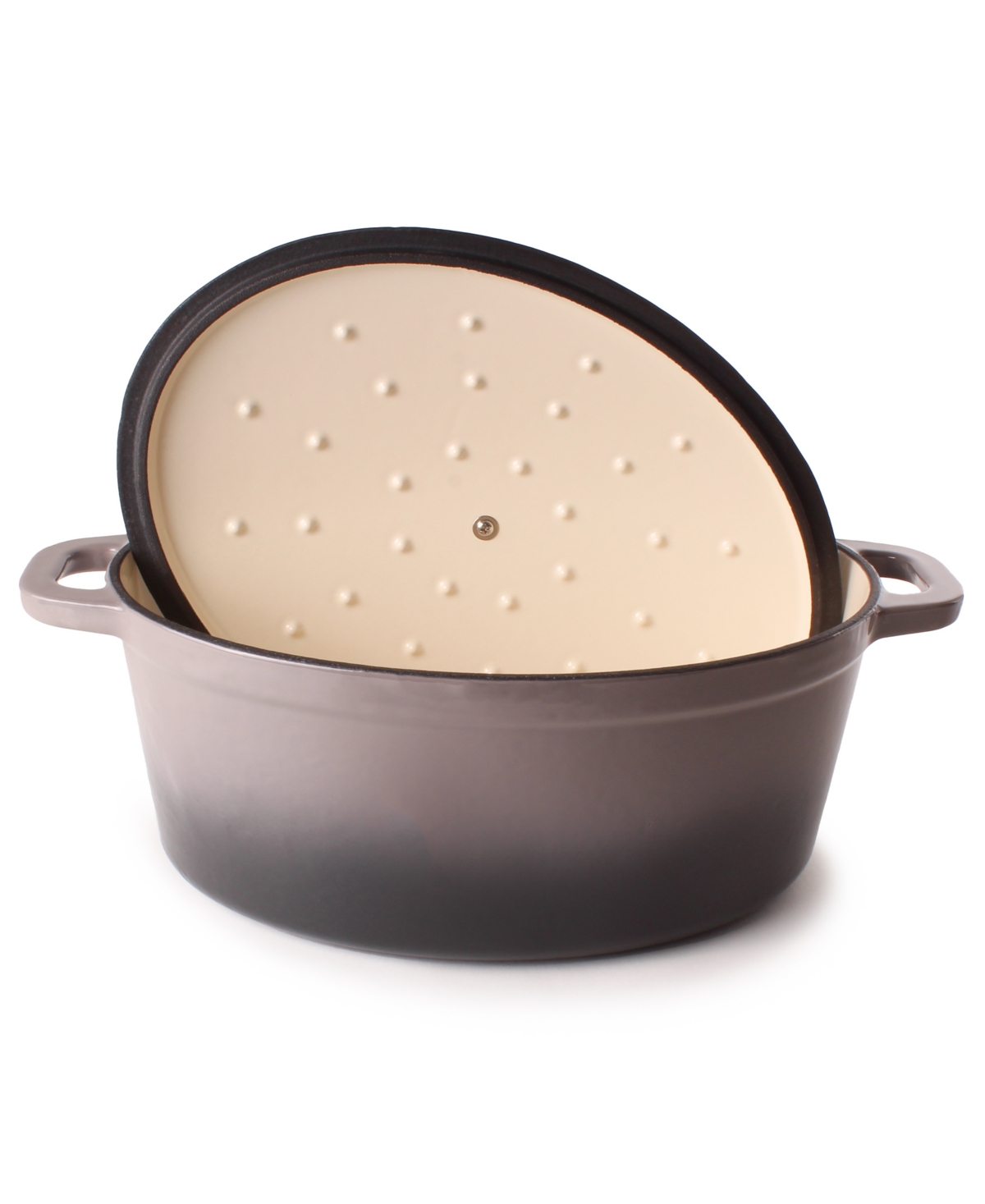BergHOFF Neo 5pc Cast Iron Oval Dutch Oven Set with 10