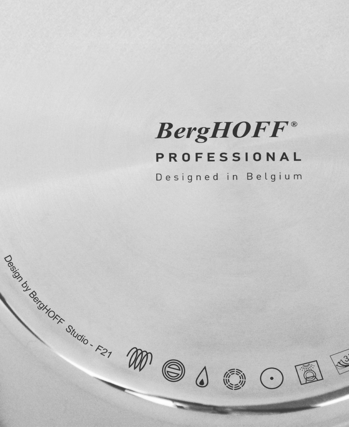 BergHOFF Professional 2pc Tri-Ply 18/10 Stainless Steel Cookware Set, & Fry Pan