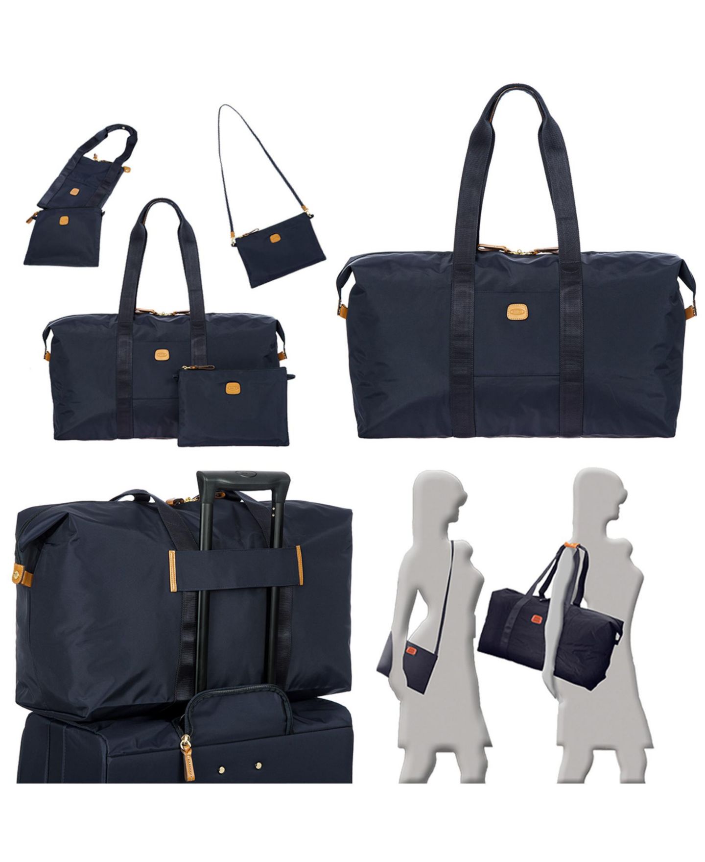 Сумка Bric's X- 22'' Folding Duffle, цвет: Океанский синий — фото 8