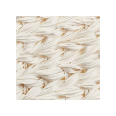 Woven Farmhouse Kitchen Pantry Food Storage Basket Box, 6 Pack, White