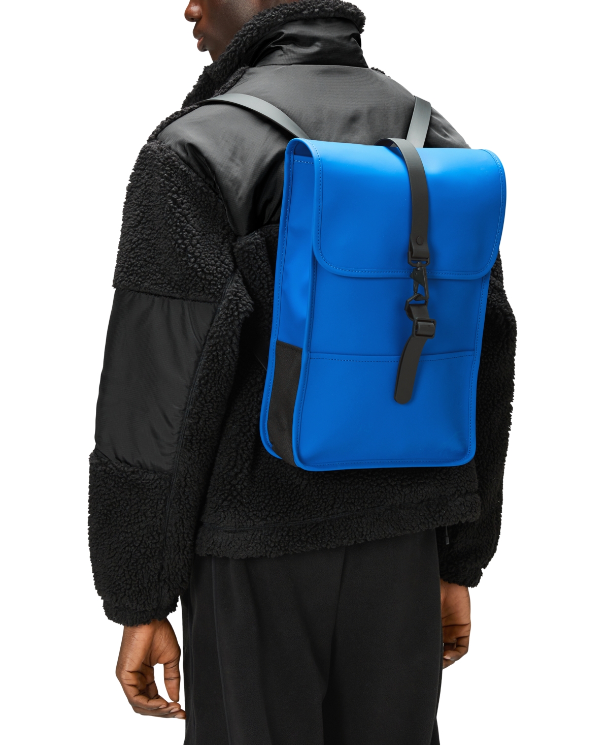 Shop Rains Men's Mini Waterproof Backpack In Black