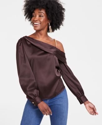 Macys inc cold shoulder tops on sale