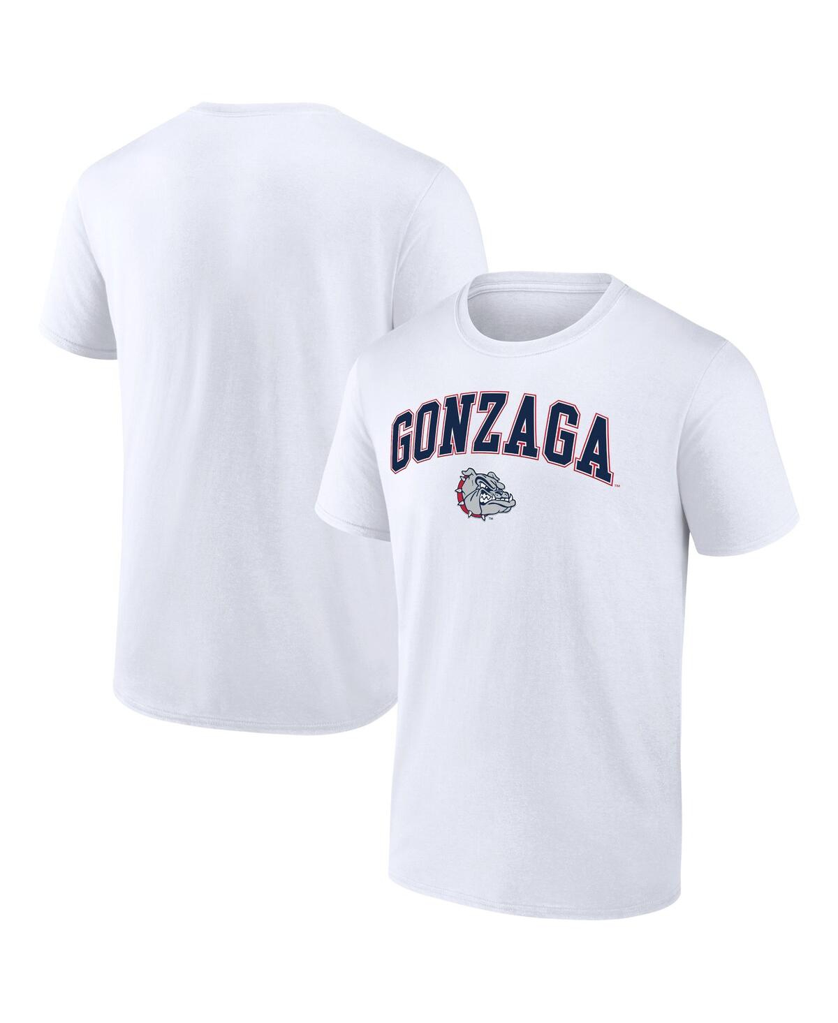 Fanatics Men's  White Gonzaga Bulldogs Campus T-shirt