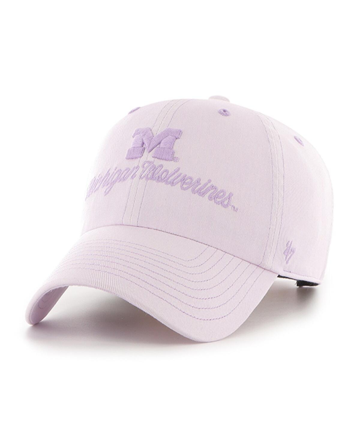 Shop 47 Brand Women's ' Purple Michigan Wolverines Haze Clean Up Adjustable Hat