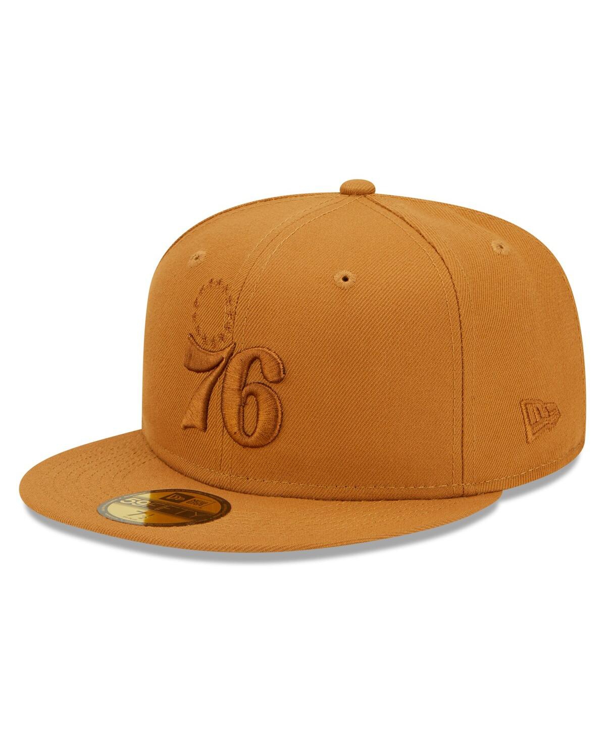 Men's New EraPhiladelphia 76ers Color Pack 59FIFTY Fitted Hat - Tan
