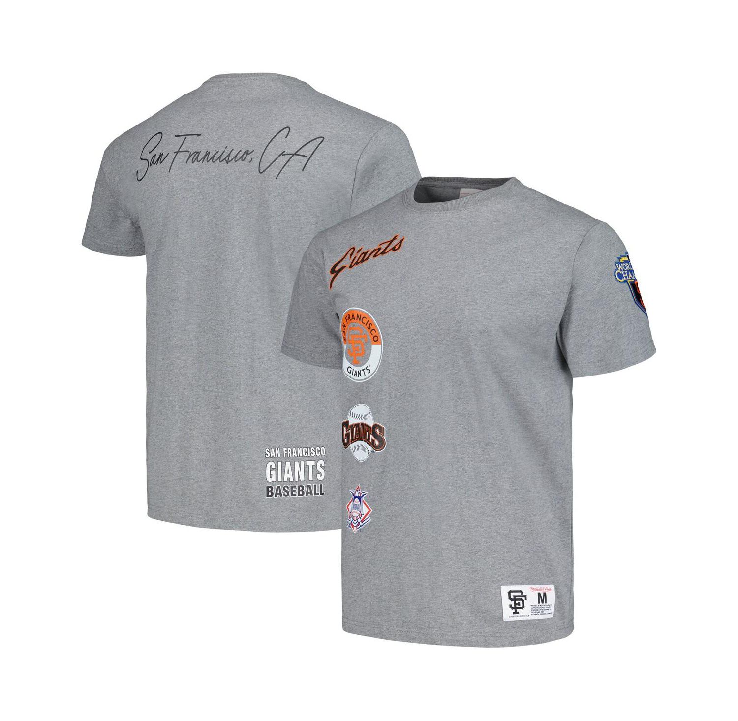 Men's Heather Gray San Francisco Giants Cooperstown Collection City Collection T-shirt