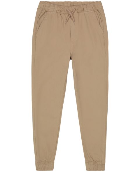 Брюки Nautica Uniform Evan Tapered-Fit Stretch Joggers with Reinforced Knees для мальчиков, цвет: Хаки