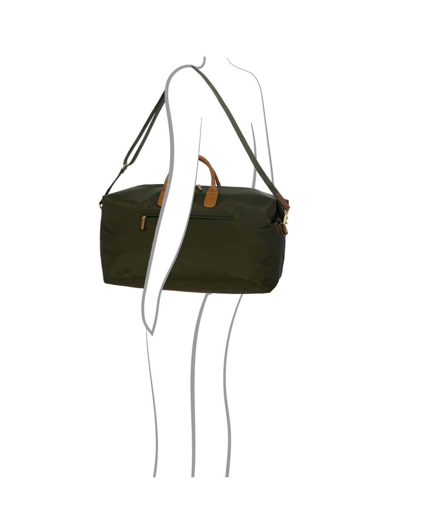 Сумка Bric's X- 22" Deluxe Duffle, цвет: Оливковый — фото 7